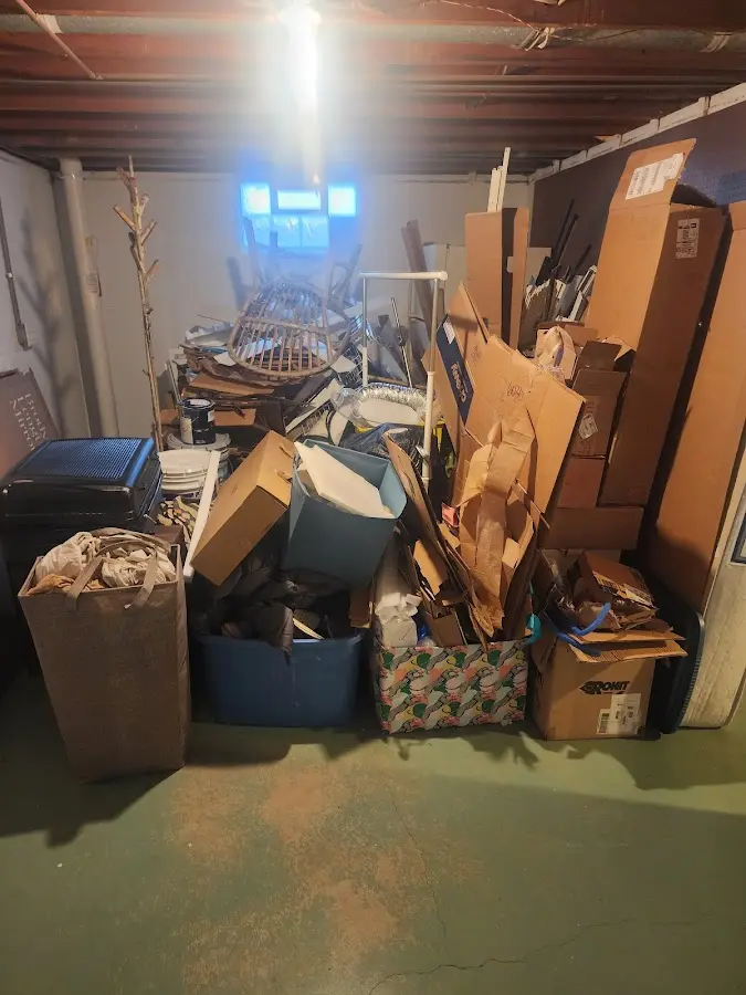 Roll-off dumpster container at job site for Roll Off Dumpster Rental in Garfield